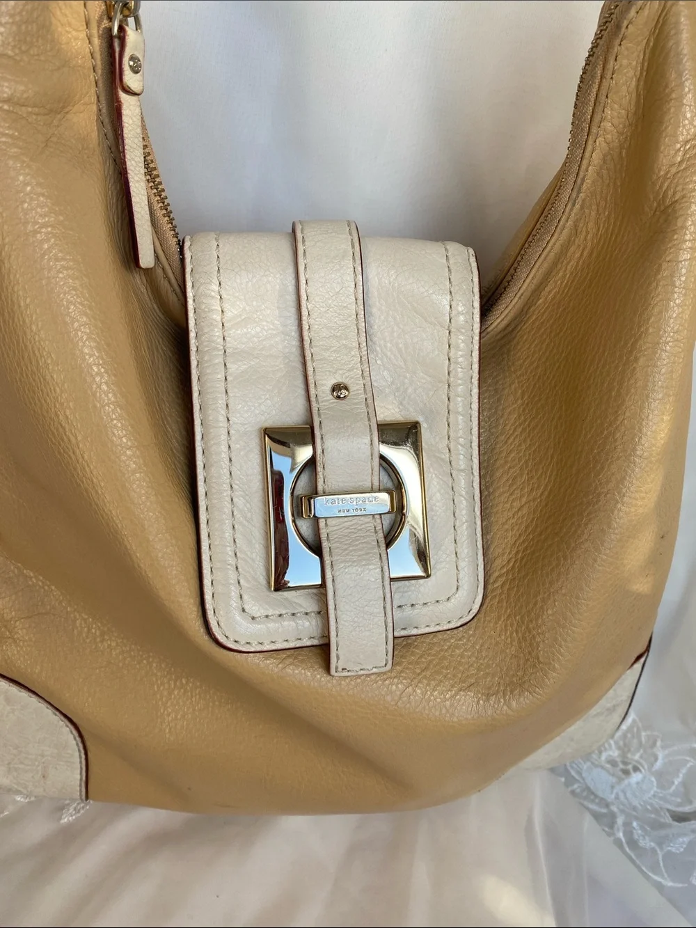 kate spade Susanna Easton Anisha Leather Shoulder Hobo Bag Purse